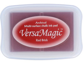 Tsukineko VERSAMAGIC Rouge Brique Effet Craie 95x65mm