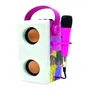 Lexibook Enceinte Karaoké Lumineuse Bluetooth Barbie avec Micro, Effets Lumineux, Haut-parleurs Puissants, Ports USB-C/Aux/SD, Batterie Rechargeable