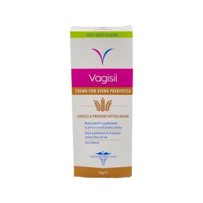 Vagisil Crème Quotidienne 2 en 1 à l'avoine prébiotique 30 g