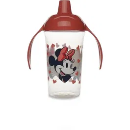 Disney Baby - Tasse d'apprentissage anti-fuite Minnie, 295 ml, avec poignées, pour bébé à partir de 10 mois, design coloré, sans BPA