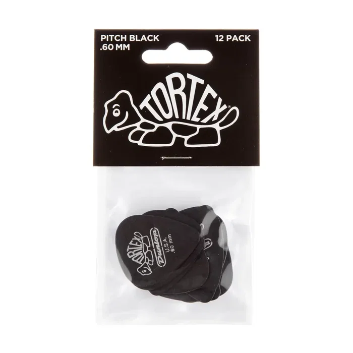 Dunlop Tortex Pitch Black Standard 0,60 mm (pack de 12)