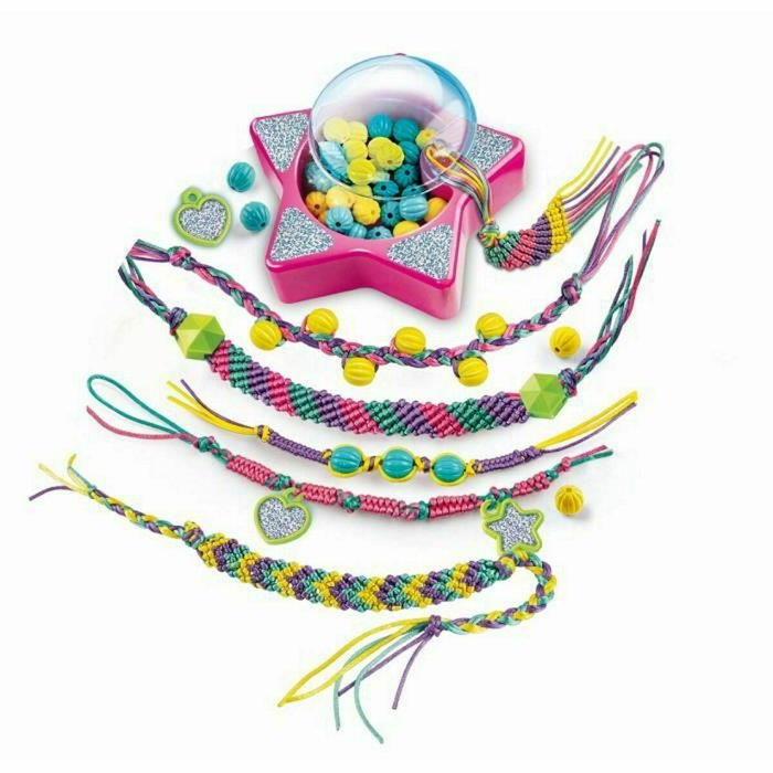 Clementoni Crazy Chic - Coffret création de bracelets de l'amitié avec perles et fils Clementoni Crazy Chic - Coffret création de bracelets de l'amitié avec perles et fils