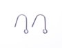 Innspiro Boucles d'oreilles métalliques crochet ouvert style hippie argenté vieilli