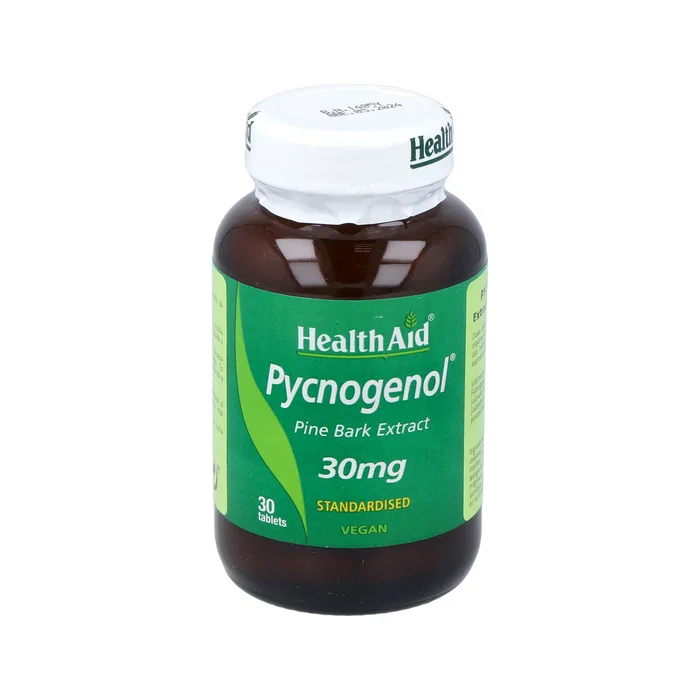 Health Aid Pycnogenol 30 mg 30 comprimés Complément Alimentaire Extrait de Pin Maritime Health Aid Pycnogenol 30 mg 30 comprimés Complément Alimentaire Extrait de Pin Maritime