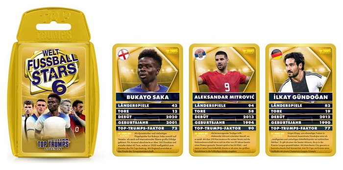 Winning Moves World Football Stars 6 Top Trumps - Allemand