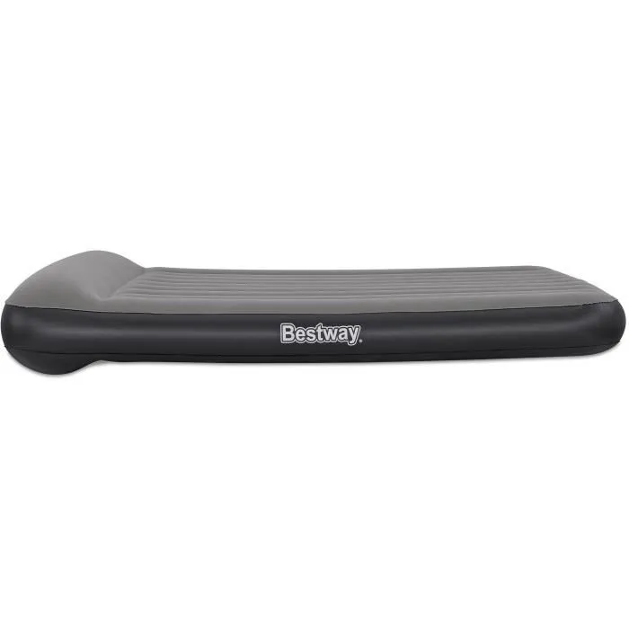 Bestway Matelas gonflable 2 places Tritech Queen 671BS - 203 cm x 152 cm x 30 cm, pompe USB intégrée, oreiller intégré, capacité 300 kg