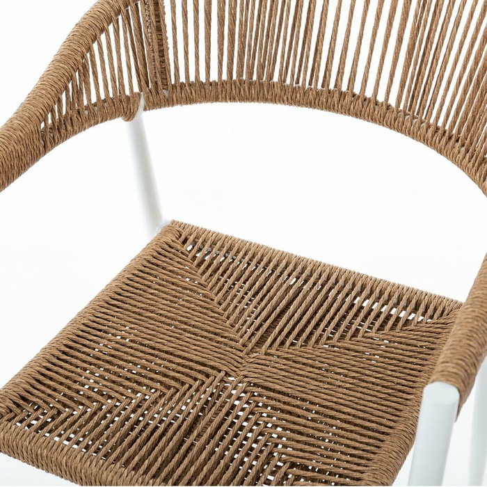 BigBuy Home Chaise de jardin Neska ii Blanc BigBuy Home Chaise de jardin Neska ii Blanc