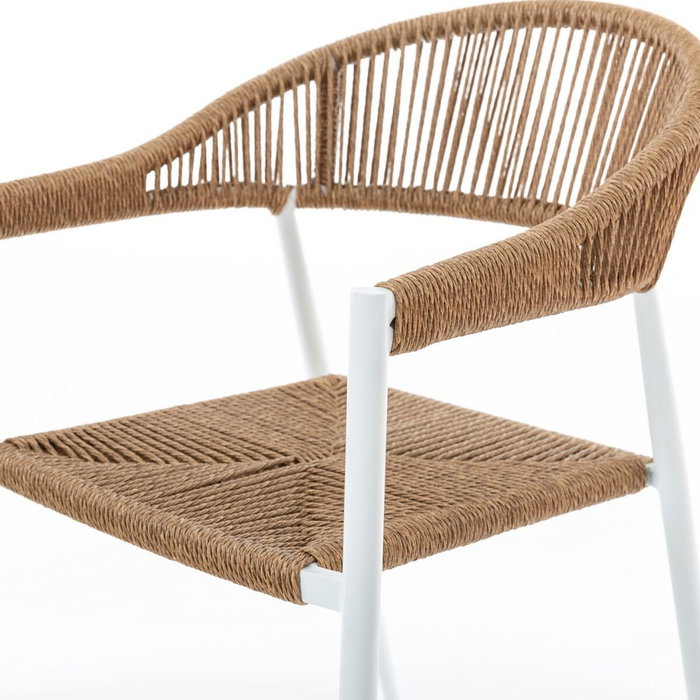 BigBuy Home Chaise de jardin Neska ii Blanc BigBuy Home Chaise de jardin Neska ii Blanc