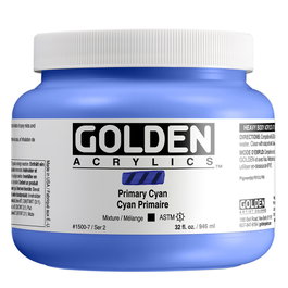 Golden Peinture Acrylique Heavy Body Cyan Primaire 946 ml