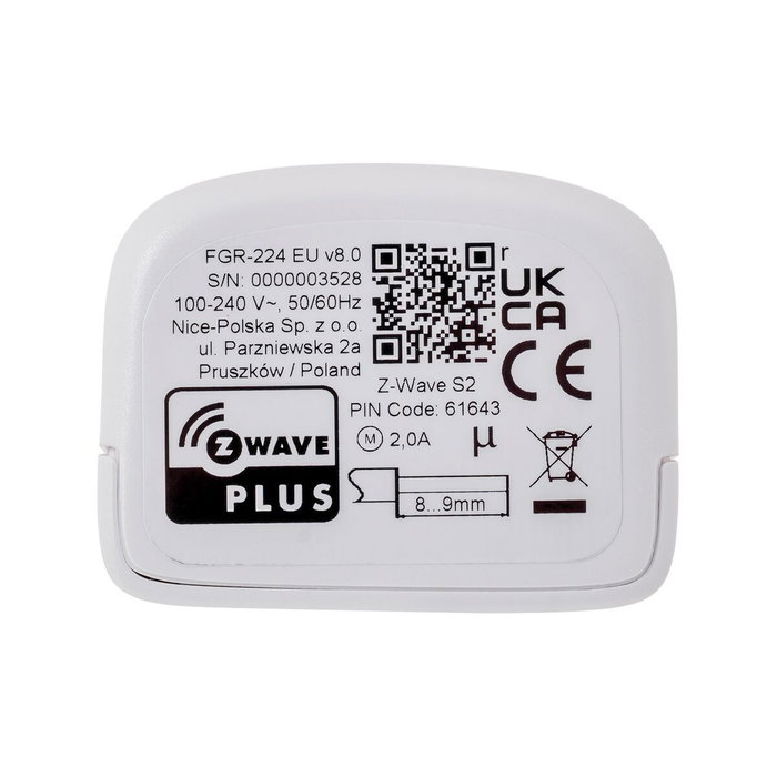 Fibaro Roller Shutter 4, Module Volets Roulants Motorisés Sans Fil Z-Wave, Réf. FGR-224 / FGR224