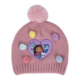 Cerdá - Gorro de punto - Collection Gabby's Dollhouse Tú:T.Única - Rose - Pour enfant (3 ans et plus)