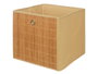 Kipit Boîte Pliable Organisatrice Bambou Beige 32x32x1.5 cm (Set de 24)