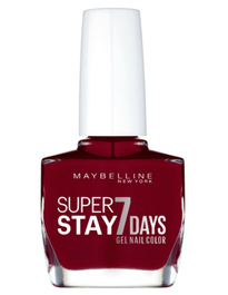 Maybelline Super Stay 7 Days Vernis à Ongles Forever Strong, Teinte Vin Divin N° 265, 10 ml - Couche de Finition Longue Tenue