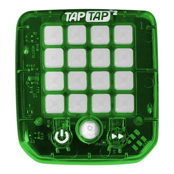 Bandai Jeu électronique d'entraînement cérébral Tap Tap - Exercices de mémoire, concentration et coordination - Modèle Sdos 4.4x7.1x6.5 cm - Modèles assortis - Dès 4 ans
