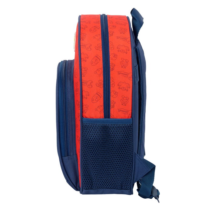 Cartable Super Mario Trick Rouge Bleu foncé 28 x 34 x 10 cm