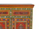GINER Y COLOMER Buffet en bois de manguier et MDF multicolore peint à la main - 3 tiroirs, 3 portes - 140x86x40 cm