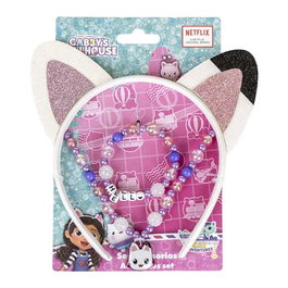 Cerdá - Gabby's Dollhouse - Pack de 3 pièces de bijoux fantaisie pour enfants - 12.5 x 19.0 x这一1.0 cm - Dès 3 ans - Rose