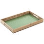 Home ESPRIT Plateau Apéritif en Bois de Manguier Vert Naturel 43,5 x 27 x 4,5 cm