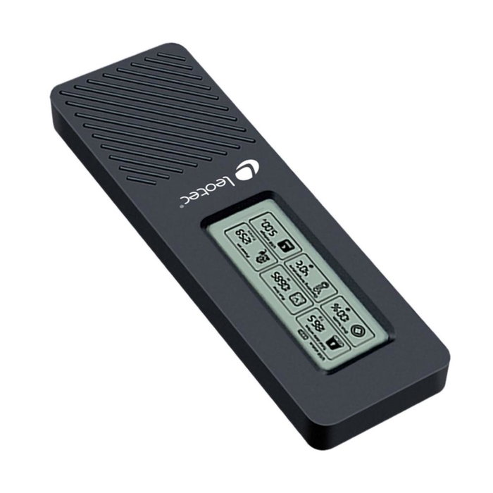 Leotec Boîtier Externe pour SSD M.2 NVMe USB 3.2 Gen 2 avec Écran LCD