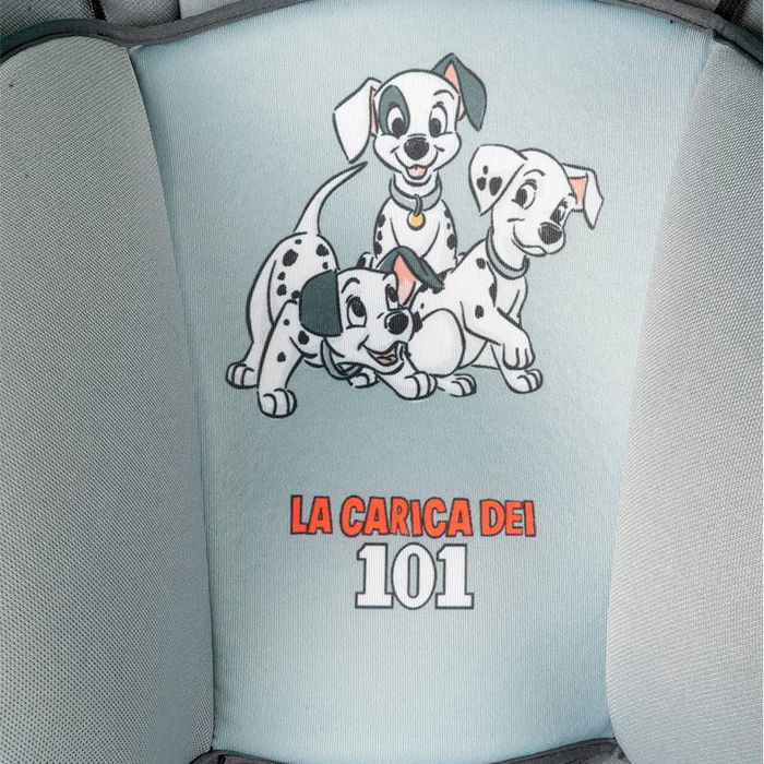 Colzani CZ11032 Siège Auto Enfant 9-36 kg Groupe 1-2-3 101 Dalmatiens R44-04 Gris Bleu Perle