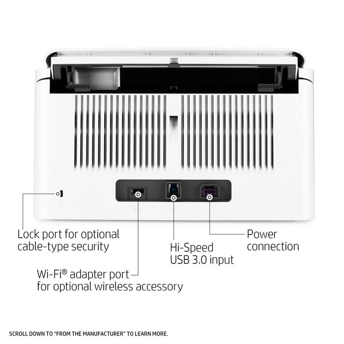 HP ScanJet Enterprise Flow 7000 s3 - Scanner professionnel à alimentation feuille à feuille (150 ipm, volumes élevés jusqu'à 7 500 pages/jour) HP ScanJet Enterprise Flow 7000 s3 - Scanner professionnel à alimentation feuille à feuille (150 ipm, volumes élevés jusqu'à 7 500 pages/jour)