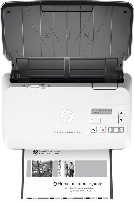 HP ScanJet Enterprise Flow 7000 s3 - Scanner professionnel à alimentation feuille à feuille (150 ipm, volumes élevés jusqu'à 7 500 pages/jour) HP ScanJet Enterprise Flow 7000 s3 - Scanner professionnel à alimentation feuille à feuille (150 ipm, volumes élevés jusqu'à 7 500 pages/jour)