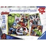 Ravensburger - Lot de 3 Puzzles Avengers 49 pièces - Poster inclus - Jeu éducatif pour enfant dès 5 ans - Super-héros Marvel