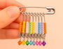 Innspiro Épingles à nourrice métalliques argentées 27,8x6,2mm, 100u.