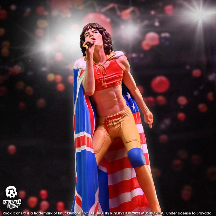 The Rolling Stones statuette Rock Iconz Mick Jagger (Tattoo You Tour 1981) 22 cm The Rolling Stones statuette Rock Iconz Mick Jagger (Tattoo You Tour 1981) 22 cm