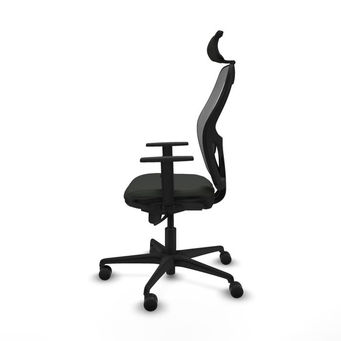 Piqueras y Crespo Chaise de Bureau Jorquera avec Appui-tête 2D et Soutien Lombaire, Noir et Gris Piqueras y Crespo Chaise de Bureau Jorquera avec Appui-tête 2D et Soutien Lombaire, Noir et Gris