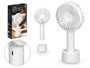 Arte Regal Ventilateur Portable Support USB Blanc 10.5x21x4.5 cm (Set de 12)
