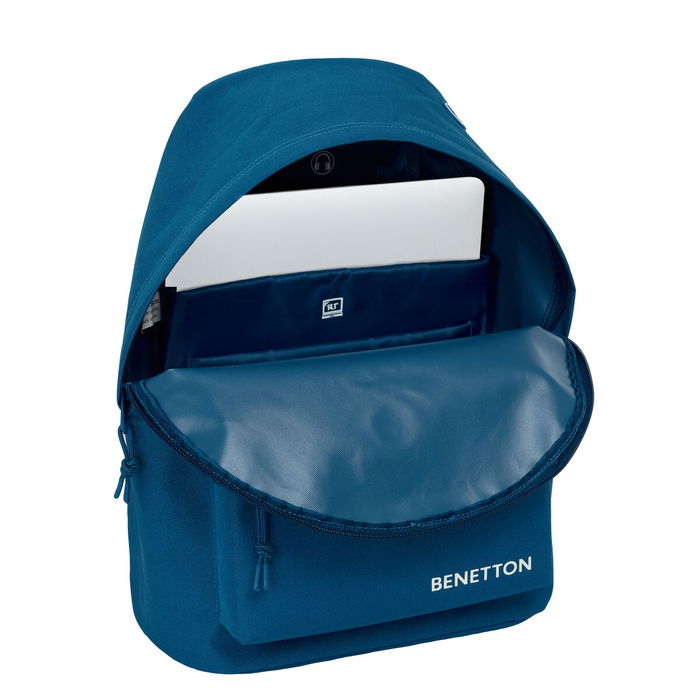 Cartable Benetton benetton basics Blue marine 31 x 41 x 16 cm Cartable Benetton benetton basics Blue marine 31 x 41 x 16 cm