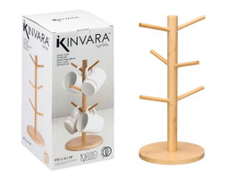 KINVARA Support pour tasses en bambou naturel