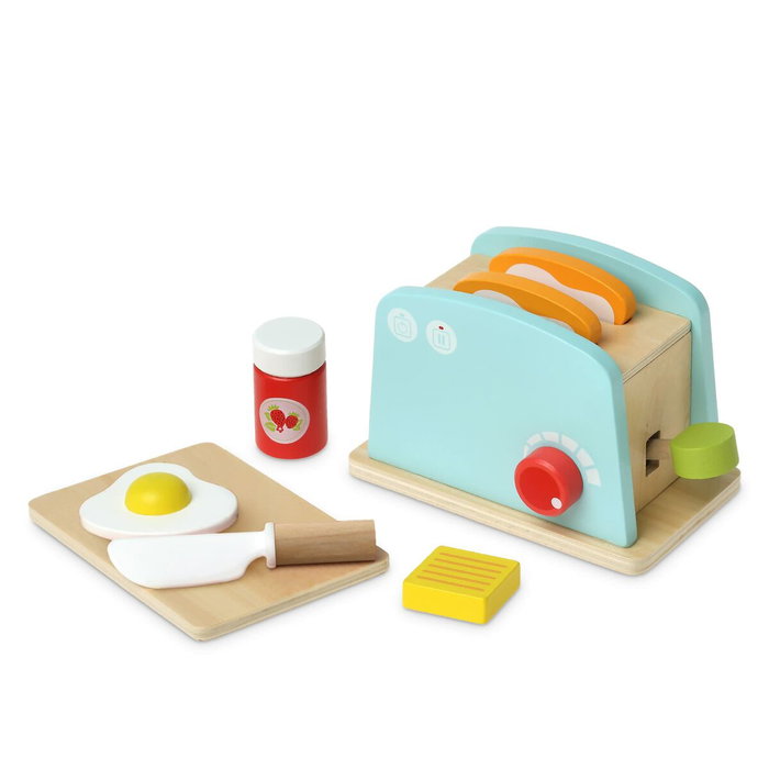 KioKids Grille-pain en jouet en bois - Bleu