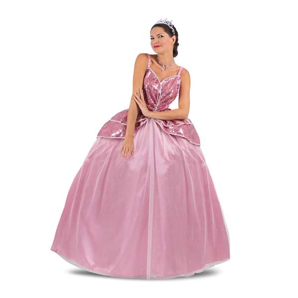 My Other Me Disfraz Princesa Rosa avec Tiara, Robe et Jupe - Taille M