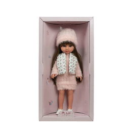 Muñecas Arias - Poupée Elegance 36 cm Chic Kids Carlota avec cheveux, corps en vinyle, pour enfants à partir de 3 ans