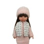 Muñecas Arias - Poupée Elegance 36 cm Chic Kids Carlota avec cheveux, corps en vinyle, pour enfants à partir de 3 ans