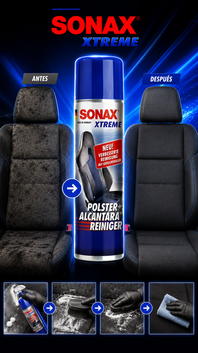 Sonax XTREME Nettoyant de Tapisseries et Alcantara 400ml Sonax XTREME Nettoyant de Tapisseries et Alcantara 400ml