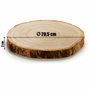 Giftdecor Figure Décorative Tronc en Bois Paulownia Marron 18x2x18 cm Diamètre 20,5 cm (Set de 18)
