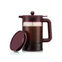 BODUM Cafetière Bean Set Hot & Cold Brew - 1,5 L (12 tasses) - Avec couvercle de rechange - Rouge