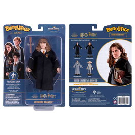 The Noble Collection Bendyfigs Hermione Granger avec baguette