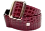 GETM Correa pour guitare/basse Aussie Gator Burgundy - Longueur ajustable jusqu'à 165 cm, polyuréthane et nylon