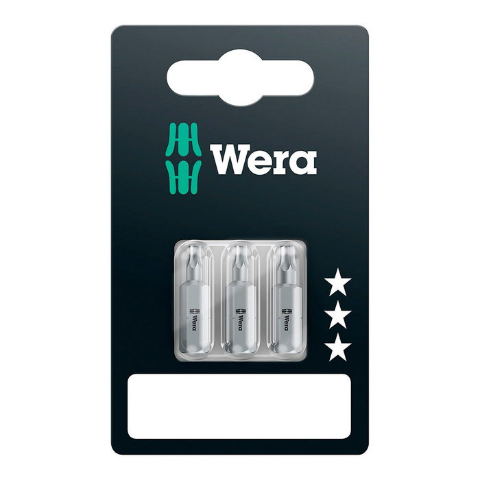 Wera Puntas Torx a 10, 15, 20 x 25 mm, 3 pièces Wera Puntas Torx a 10, 15, 20 x 25 mm, 3 pièces