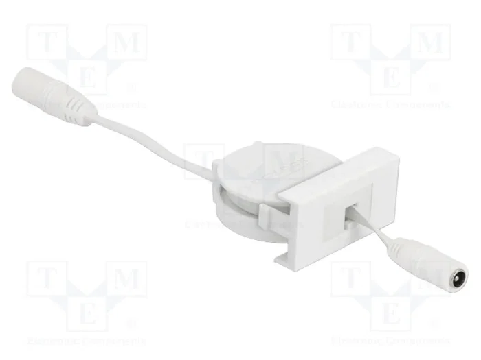 DELOCK Module DC Easy 45, DC 5,5/2,1 socle, blanc DELOCK Module DC Easy 45, DC 5,5/2,1 socle, blanc