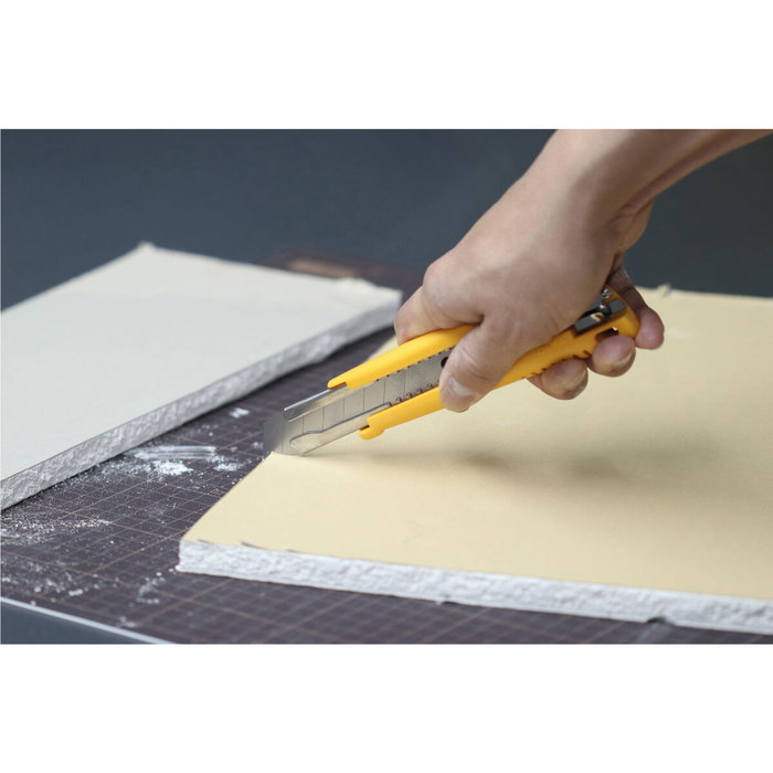 Cutter Olfa Jaune 18 mm Acier inoxydable Acier au carbone