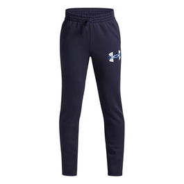 Pantalon de Sport pour Enfant Under Armour Rival Flc Cblck Grphc Jgr Noir L