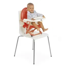 Chicco Rehausseur Pocket Snack - Rouge coquelicot, Compact et Transportable pour Enfant de 6 Mois à 3 Ans (Jusqu'à 15 kg), Dimensions 34 x 10 x 36 cm