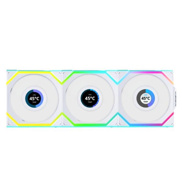 Lian Li Uni Fan SL / 12SLLCD1W3W White 3-Pack Lian Li Uni Fan SL / 12SLLCD1W3W White 3-Pack