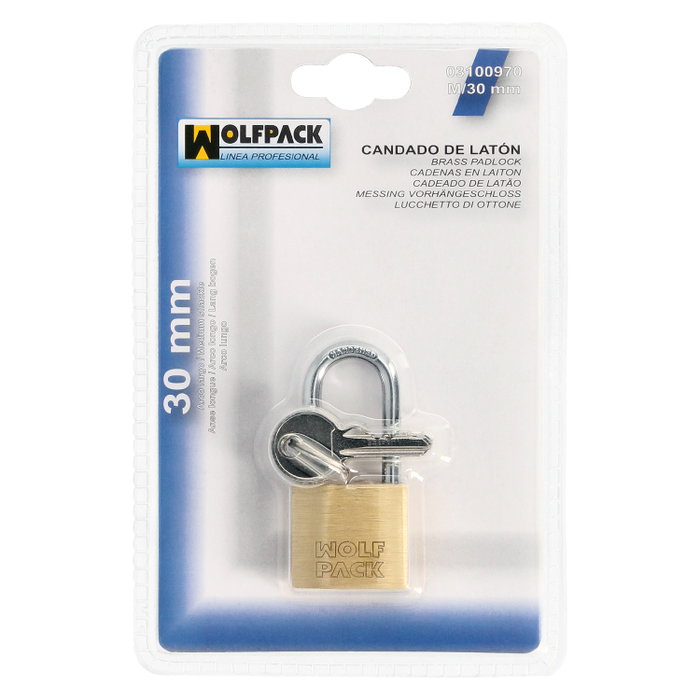WOLFPACK LINEA PROFESIONAL Chaîne en laiton anse longue 30 mm