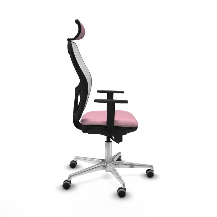 Piqueras y Crespo Chaise de Bureau 1D086G2 Rose avec Appui-tête
